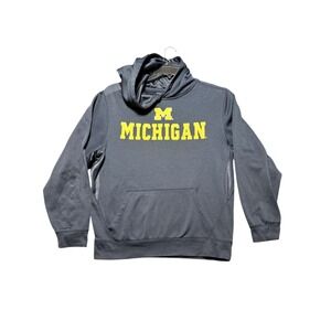 Campus Heritage Michigan‎ Hoodie Mens Large Navy Blue Pullover Performance